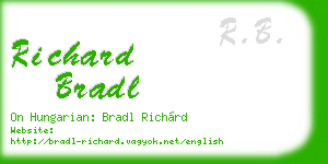 richard bradl business card